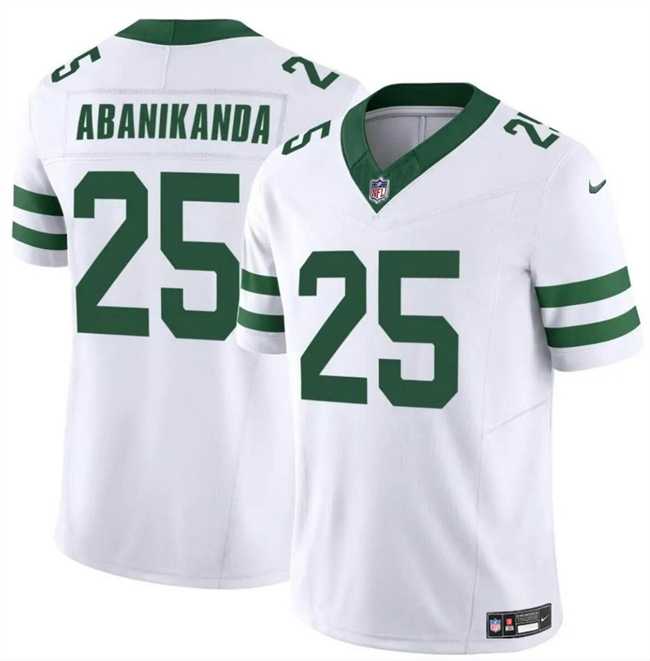 Men & Women & Youth New York Jets #25 Israel Abanikanda White 2024 F.U.S.E. Vapor Limited Football Stitched Jersey->new york jets->NFL Jersey